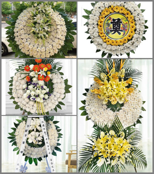 安徽六安市金寨县张冲乡百莲村花圈速递